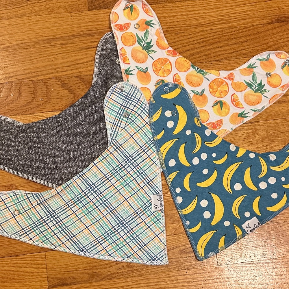 Copper Pearl Bandana Bib Set